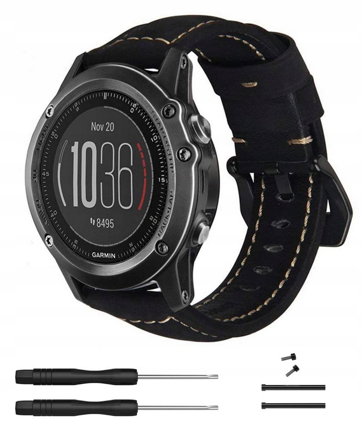 

Pasek Skórzany / Zestaw / Garmin Fenix 3 3HR 5X