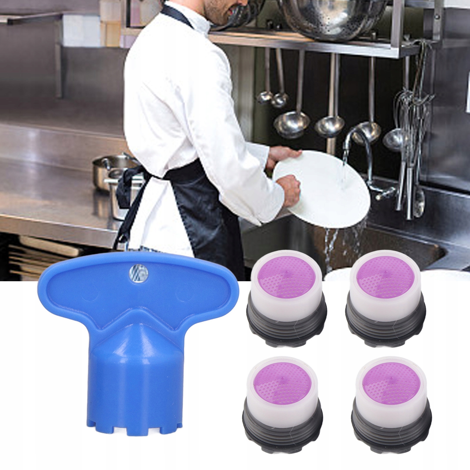 PERLATOR WKRĘCANY M16.5X4 Z KLUCZYKIEM Kolor inny