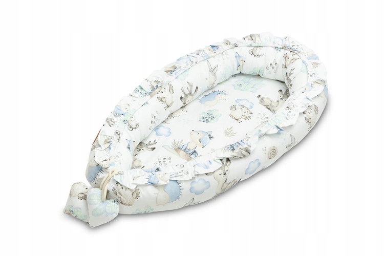 GNIAZDO/KOKON VELVET SPACER NIEBIESKI 80x45