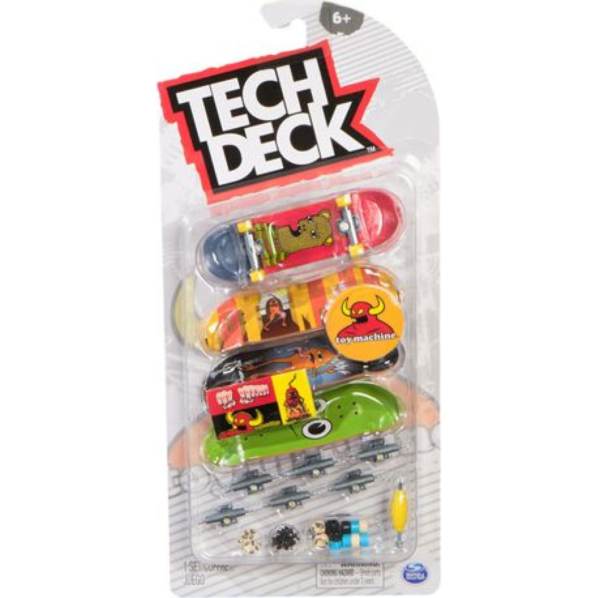 Tech Deck Fingerboard czteropak Toy Machine Deluxe
