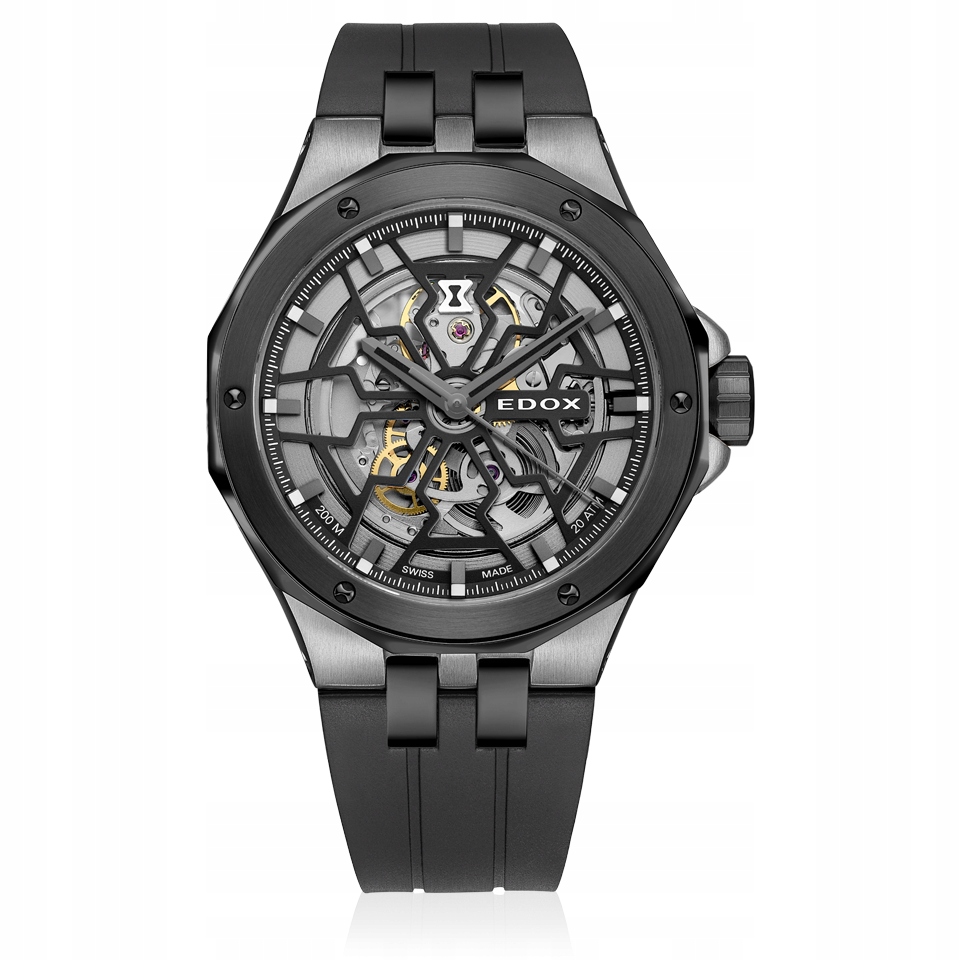 Edox Delfín Mecano Skeleton 85303-357GN-NGN 43,00 mm 20ATM