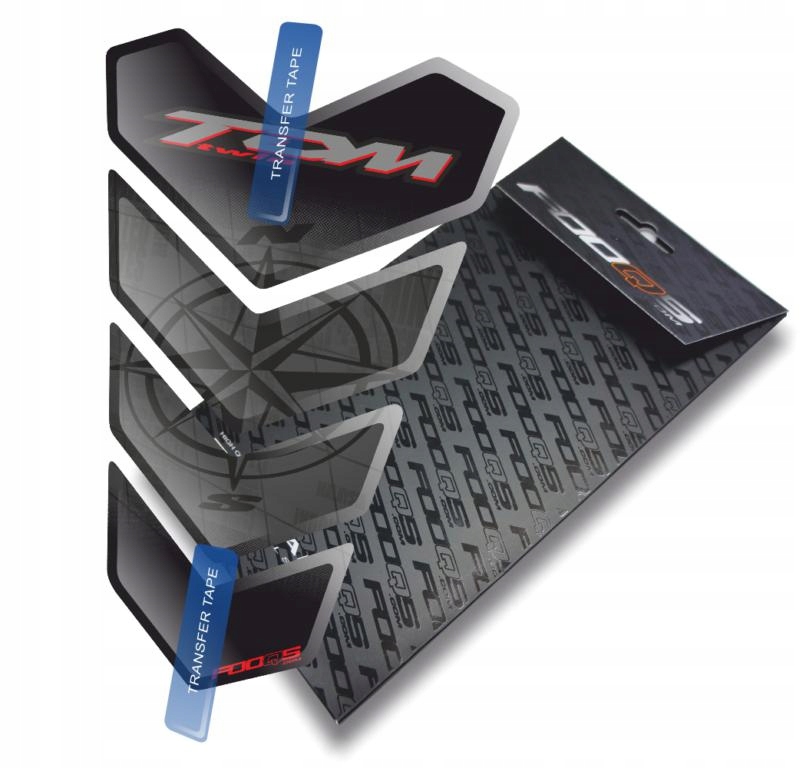 Tank-pad od firmy Fooqs pro Yamaha TDM-850-900-TWIN Černý Červený