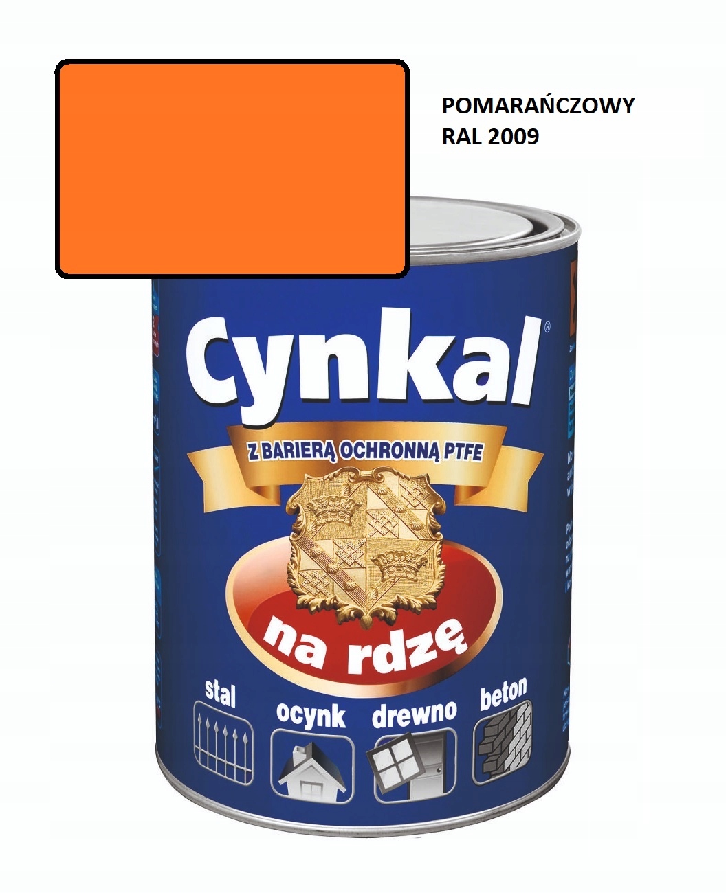 Farba uniwersalna Cynkal 2,5L Pomarańczowy 2009