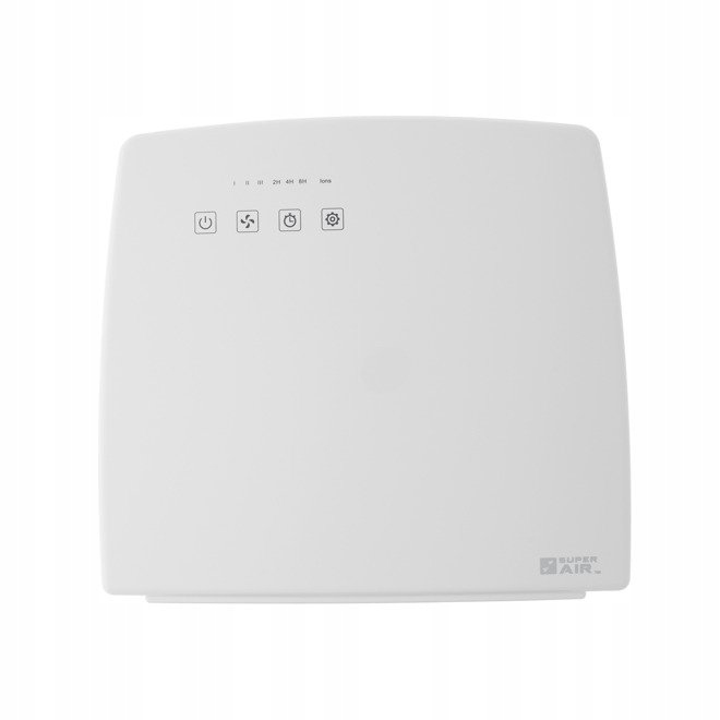 Oczyszczacz powietrza SUPER AIR SA 150BW do 20 m² Filtry HEPA jonizacyjny węglowy