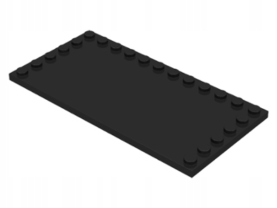 

Lego 6178 Płytka Gładka 6x12 Czarna Nowa (8g)