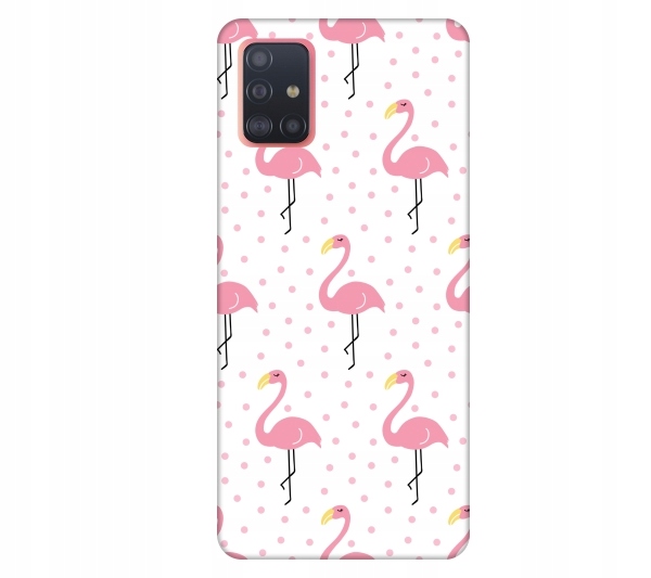 

Etui pokrowiec do Samsung Galaxy A51 Flamingi róz