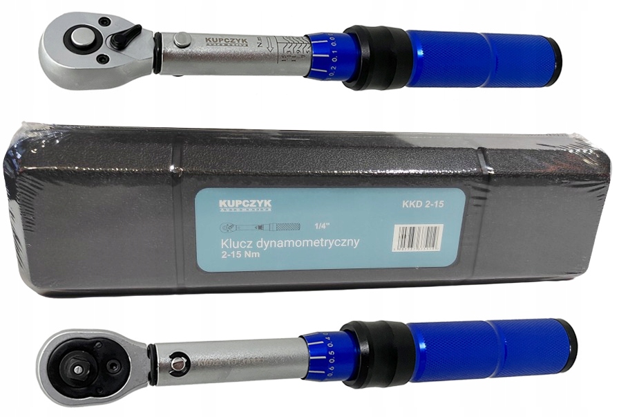 Klucz dynamometryczny 1/4'' 2-15 Nm z blokadą Kupczyk