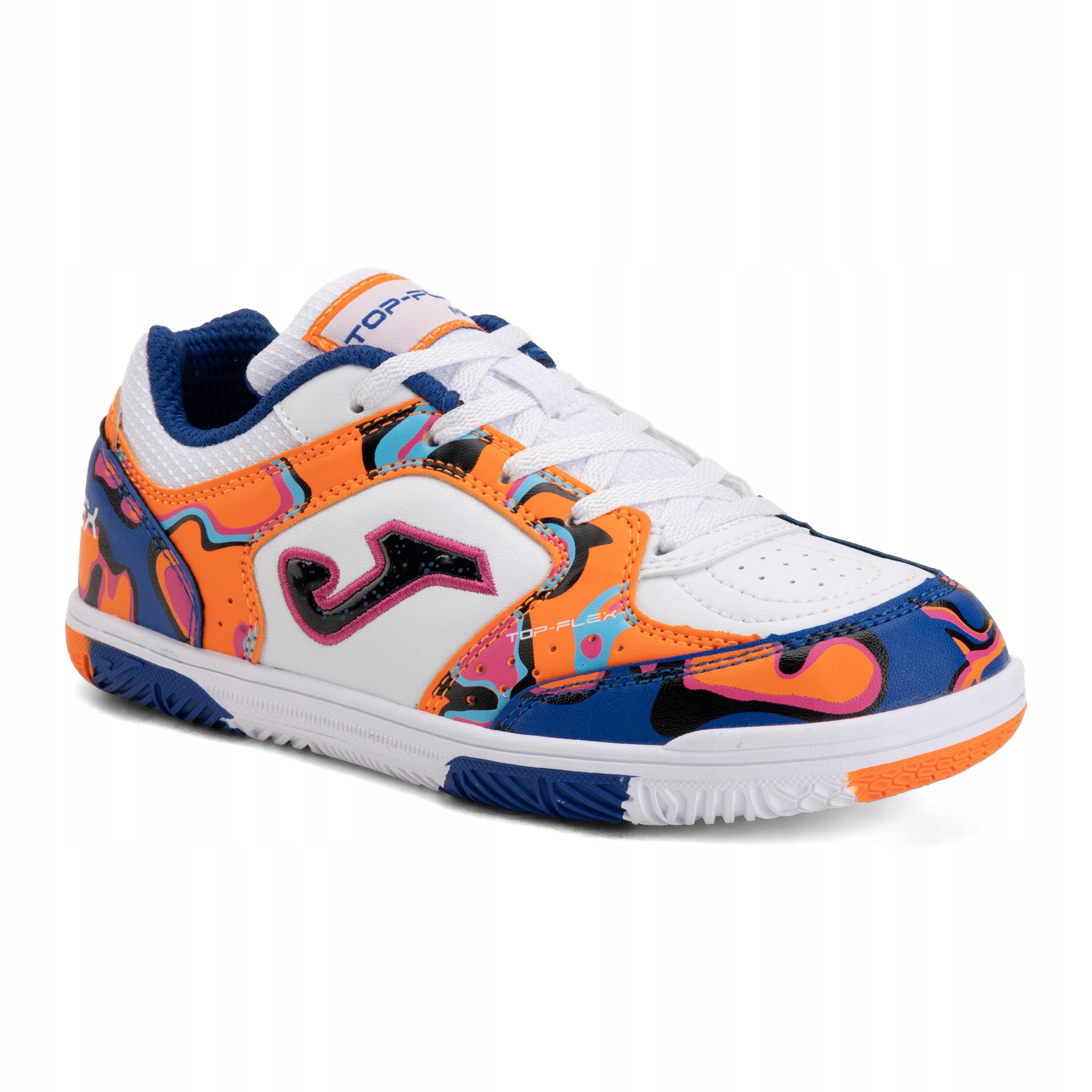 Buty piłkarskie dziecięce Joma Top Flex Jr In white-orange