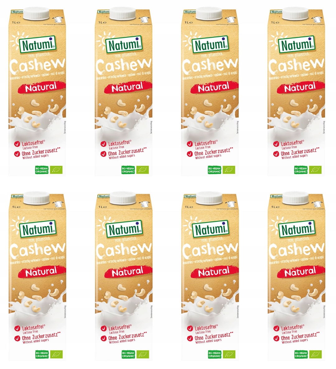 Napój z orzechów nerkowca bez cukru 8 x1 l Natumi (eko)