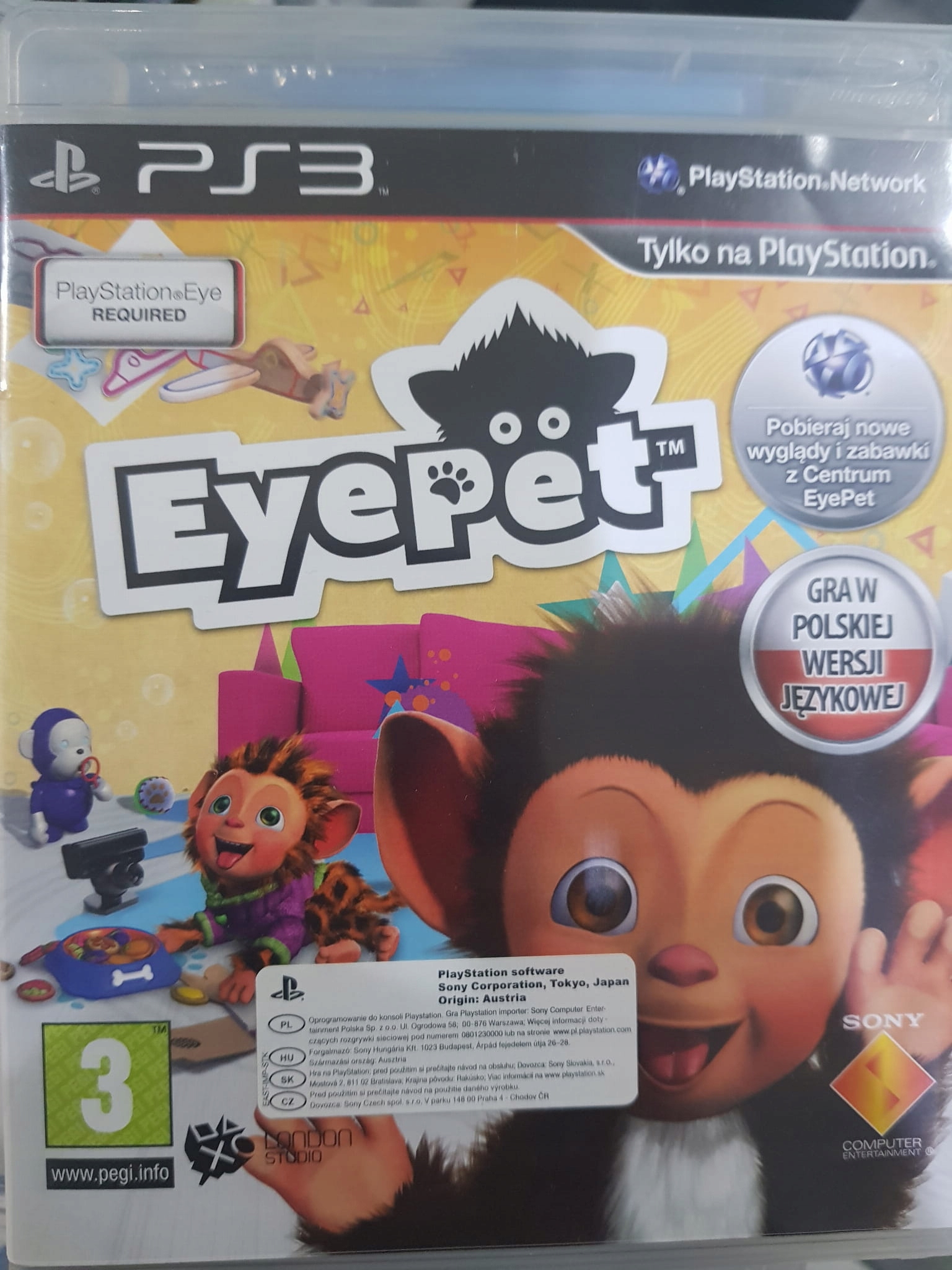 EyePet PS3 PL Używana Tematyka przygodowe