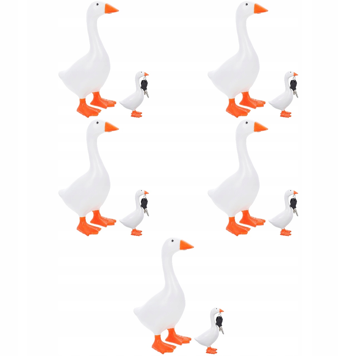 Магнітний тримач для ключів статуя гусака ремесла 5 шт