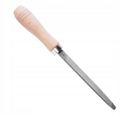 PILNIK TRÓJKĄTNY DO PIŁ 150 mm ŁAŃCUCHA NR2 DREWNIANA RĄCZKA RICHMANN C4982