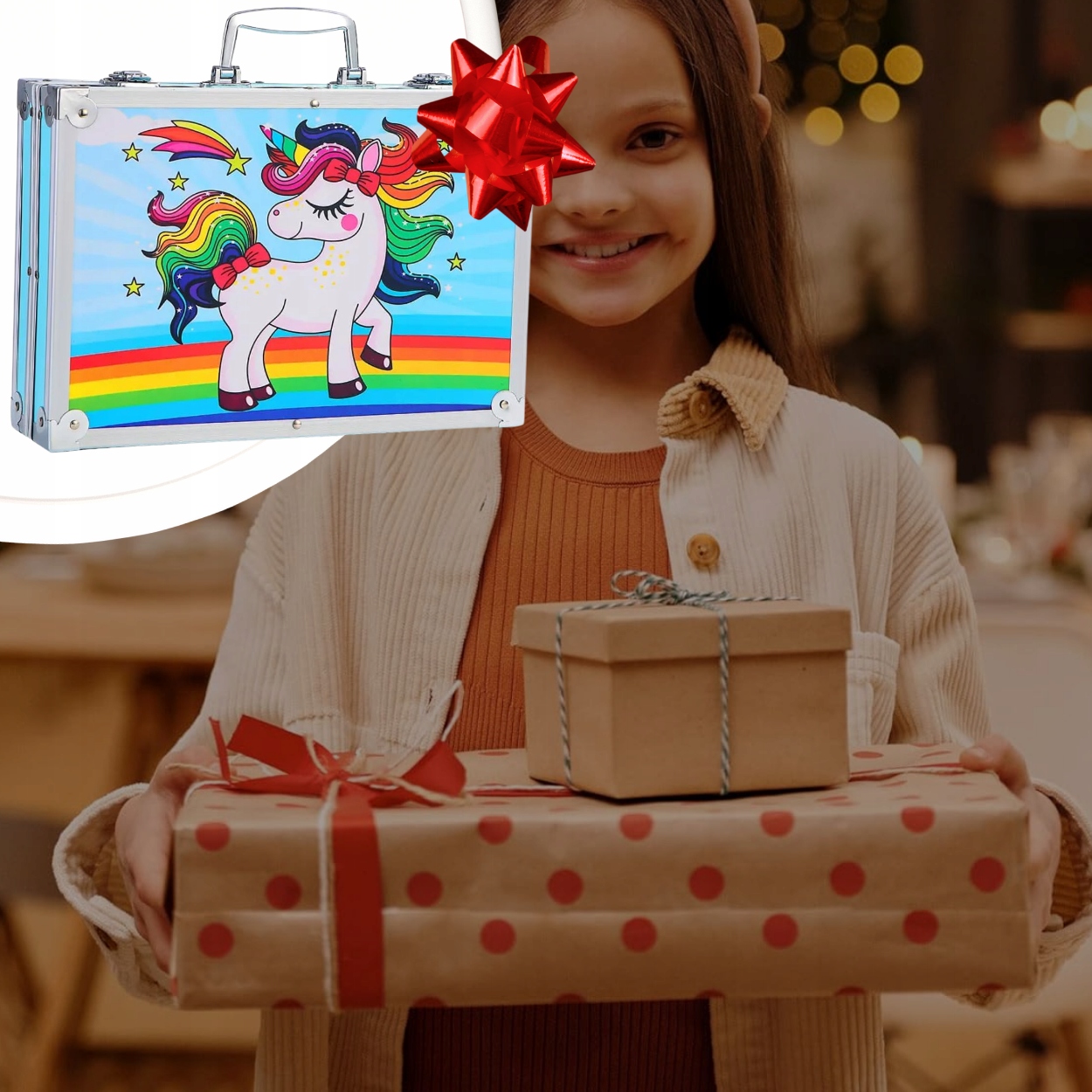 ZESTAW DO MALOWANIA DLA DZIECI Dziewczynek Artystyczny Plastyczny WALIZKA Marka Piccolo