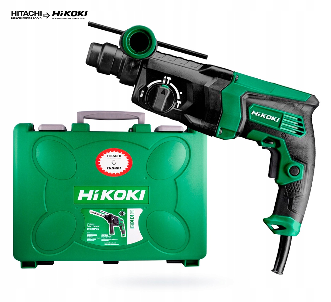 Hikoki DH26PC młotowiertarka 830W adapter+wiertła Marka Hikoki