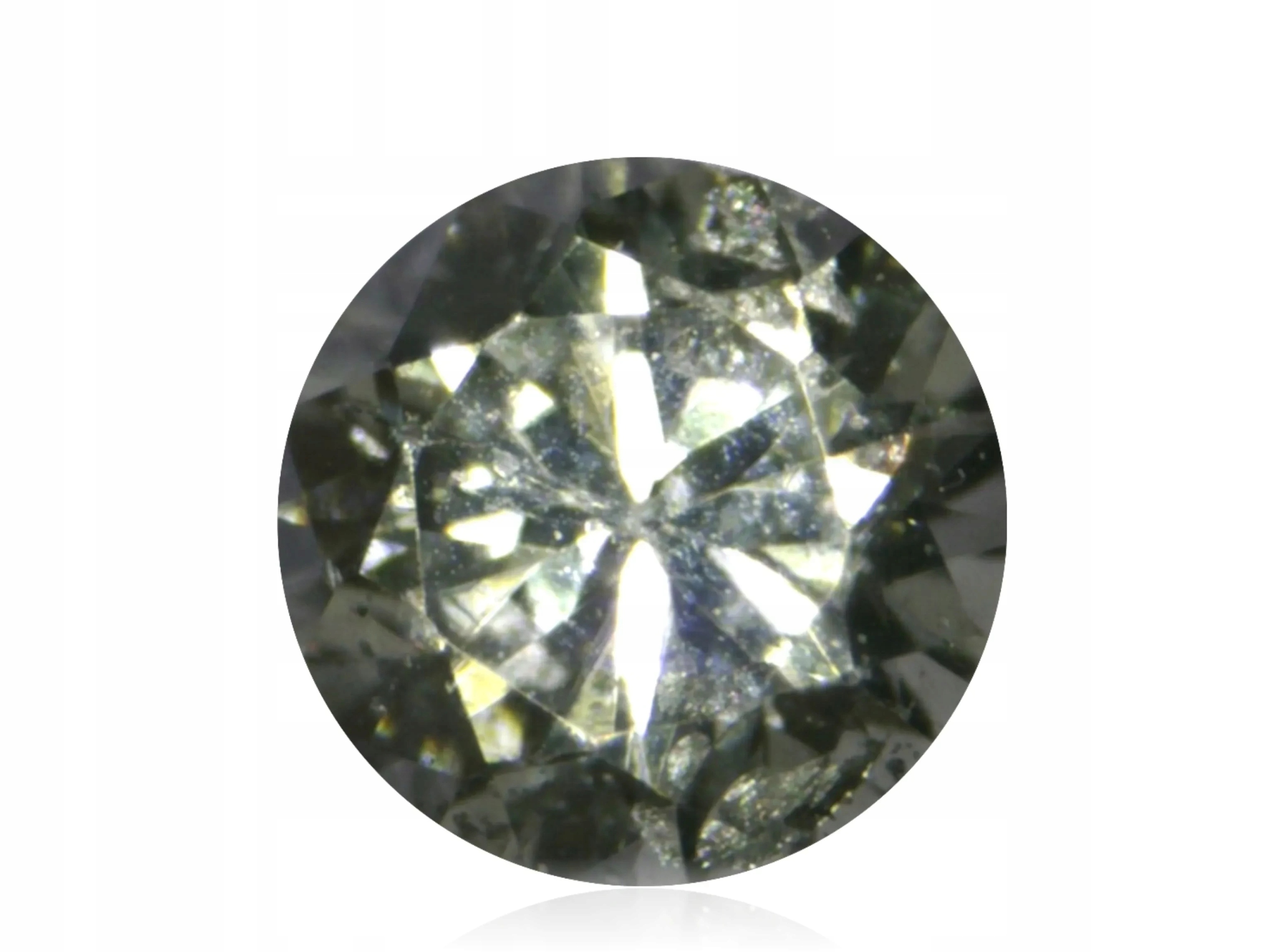Přírodní Diamant 0.01ct Zelený Briliant I1 eCertifikát Wbd