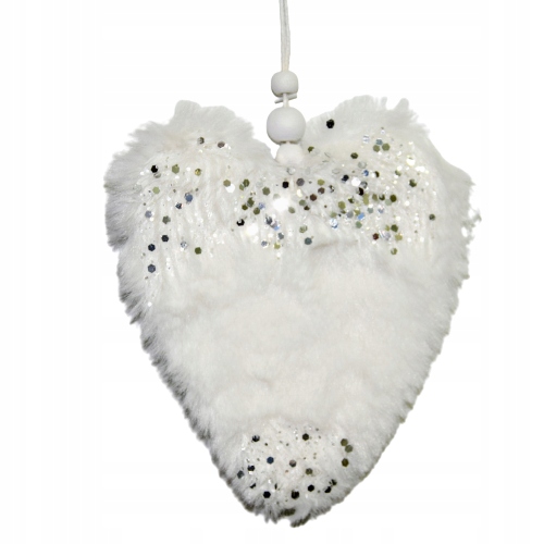 

Ozdoba Choinkowa Białe Serce 23CM Ozdoba