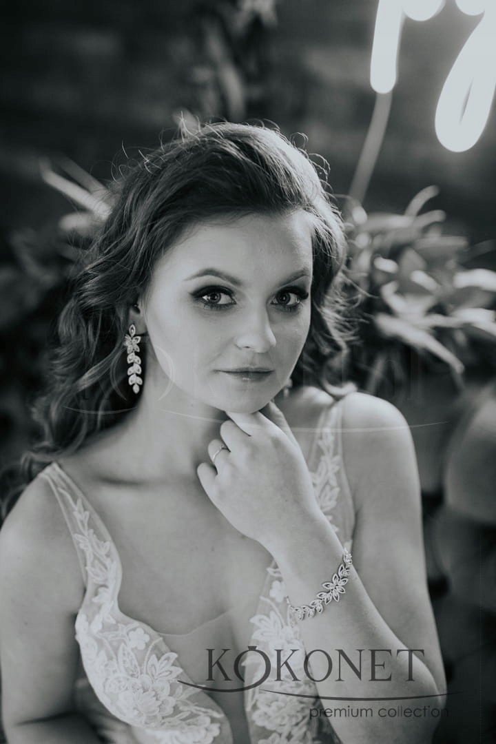 bransoletka kwiatowa RÓŻOWE ZŁOTO rose gold ślub EAN (GTIN) 5905805104869