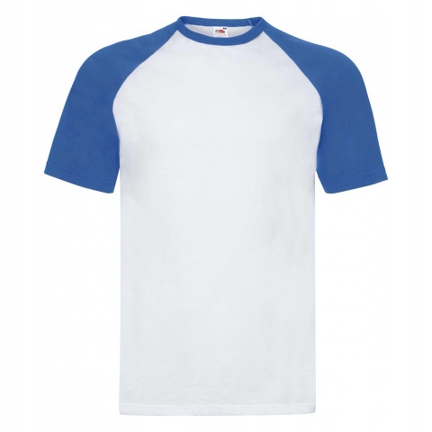 

Koszulka męska Baseball FruitLoom Biały/Blue XL