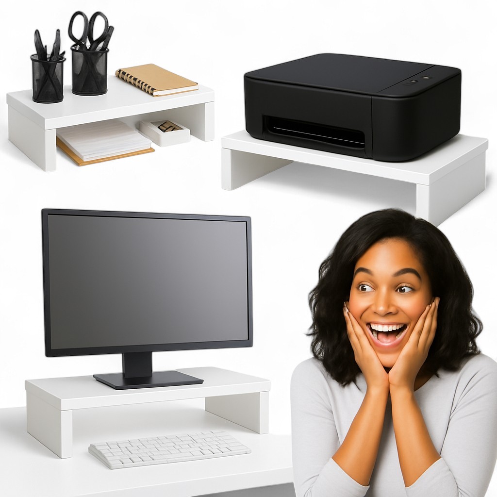 Podstawka pod monitor, laptop, podstawa, półka, organizer na biurko, 55x25