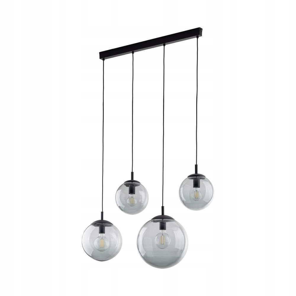 Závesná lampa dymové sklenené gule na lište Esme Graphite Tk Lighting