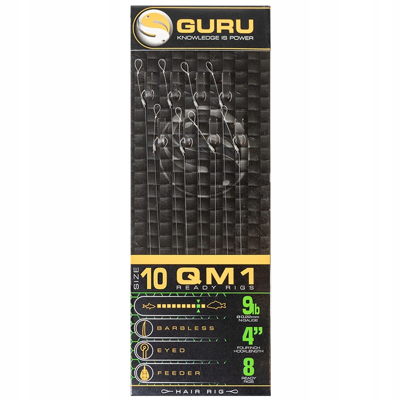 Gotowe Przypony Guru QM1 Standard Hair 10cm hak14 żyłka0,19