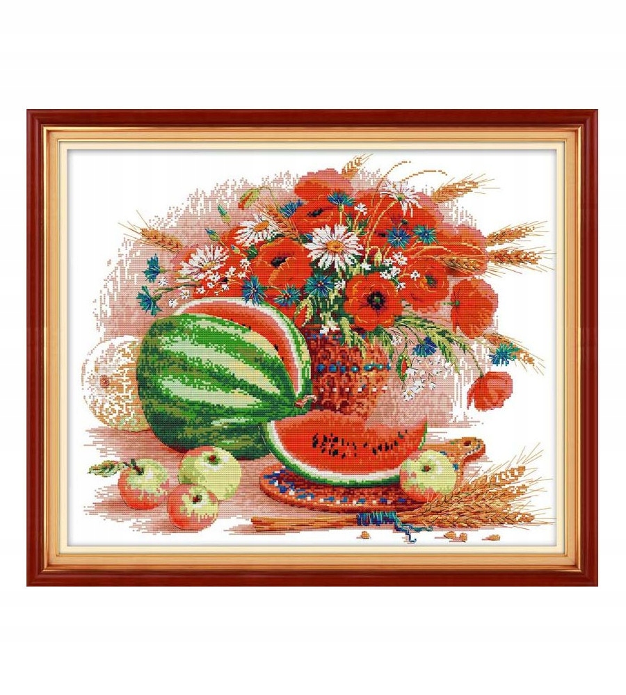 Křížková výšivka počítaná sada (kanva, mulina)