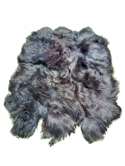 Ovčia koža na gauč Čierne prírodné kože