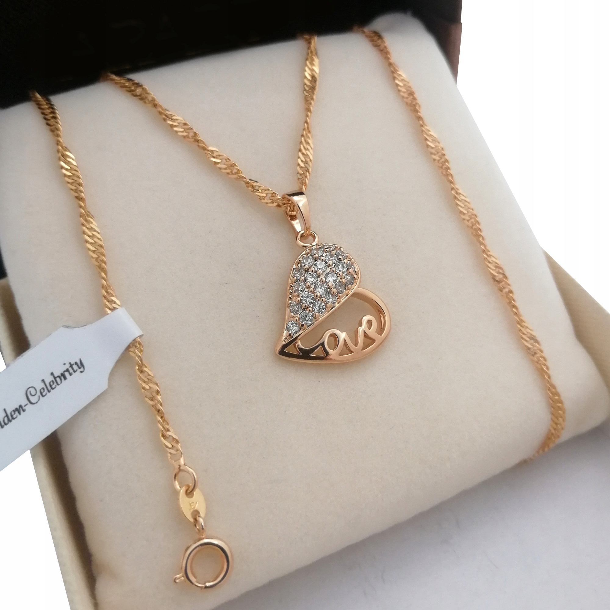 

Złoty Naszyjnik Serce 18 Karatów Prezent Gwarancja