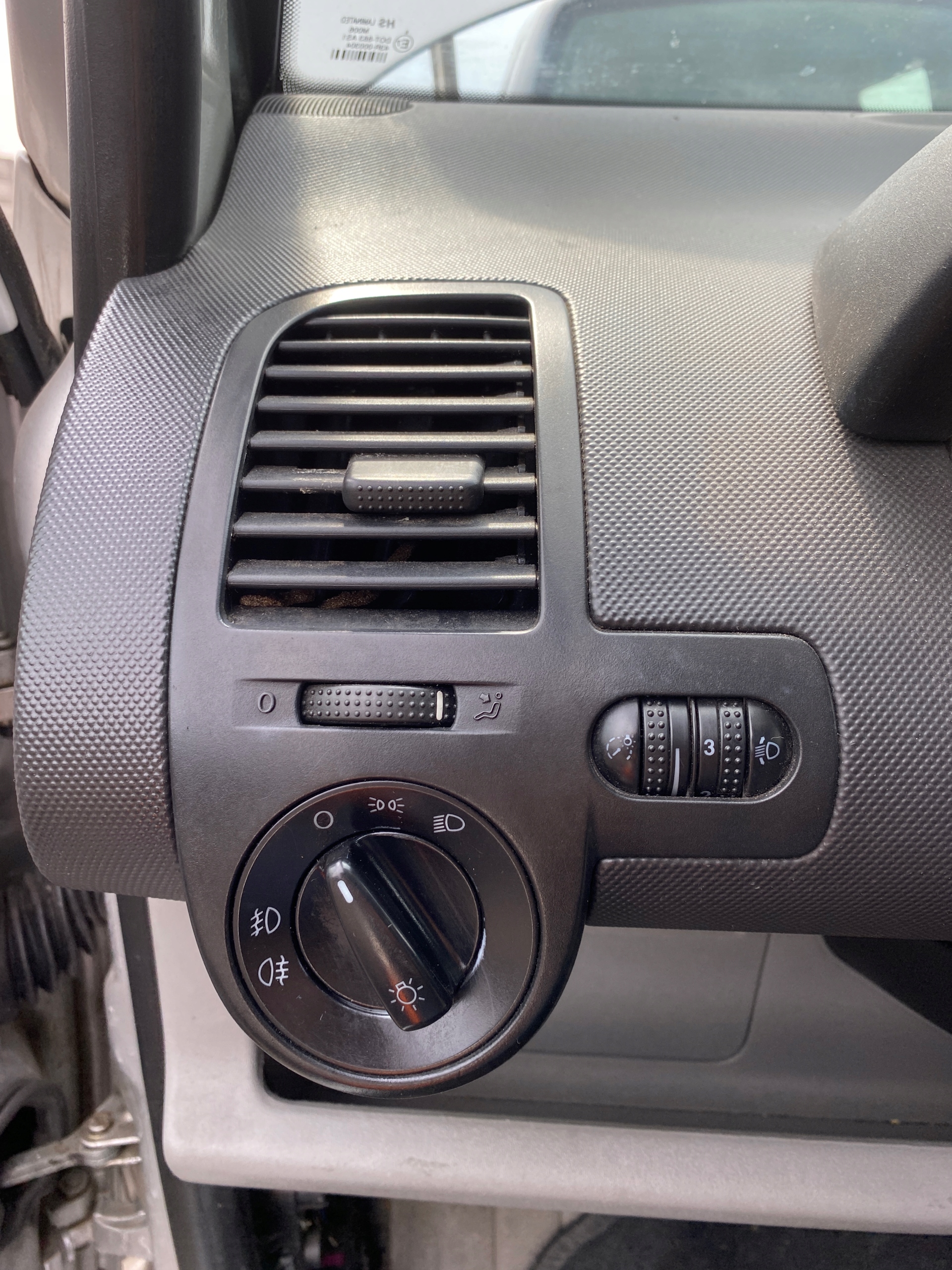 VW Lupo 3L 98-05 grid air conditioning devices air left driver´s