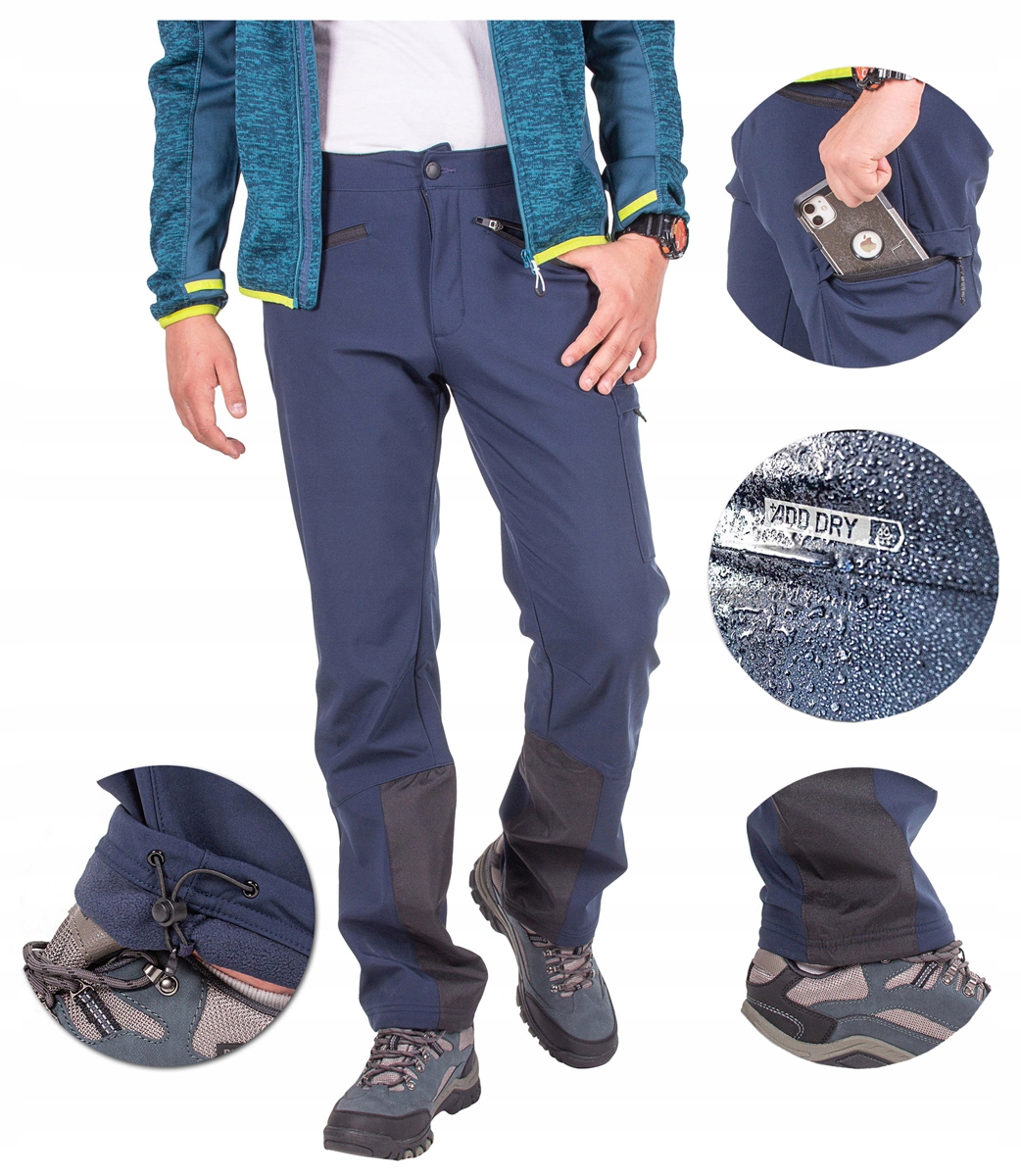 MĘSKIE SPODNIE trekking OUTDOOR MEMBRANA XL Płeć mężczyzna