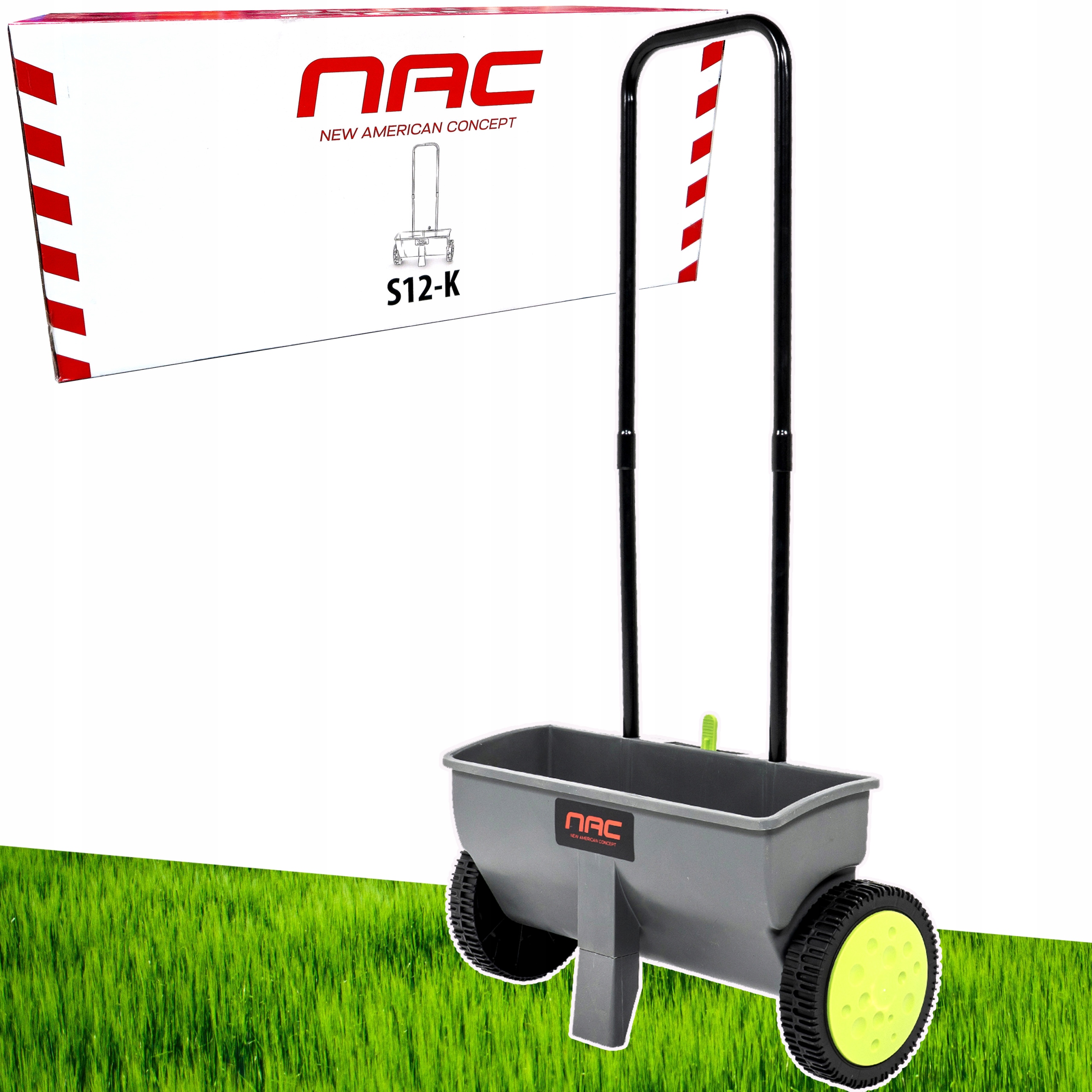 Siewnik nawozu , trawy , nasion 45cm Nac S12-K