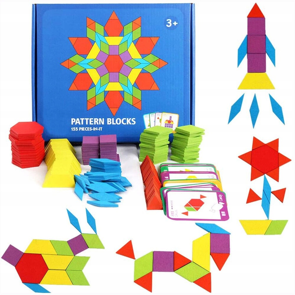 UKŁADANKA DREWNIANA PUZZLE TANGRAM MONTESSORI 155