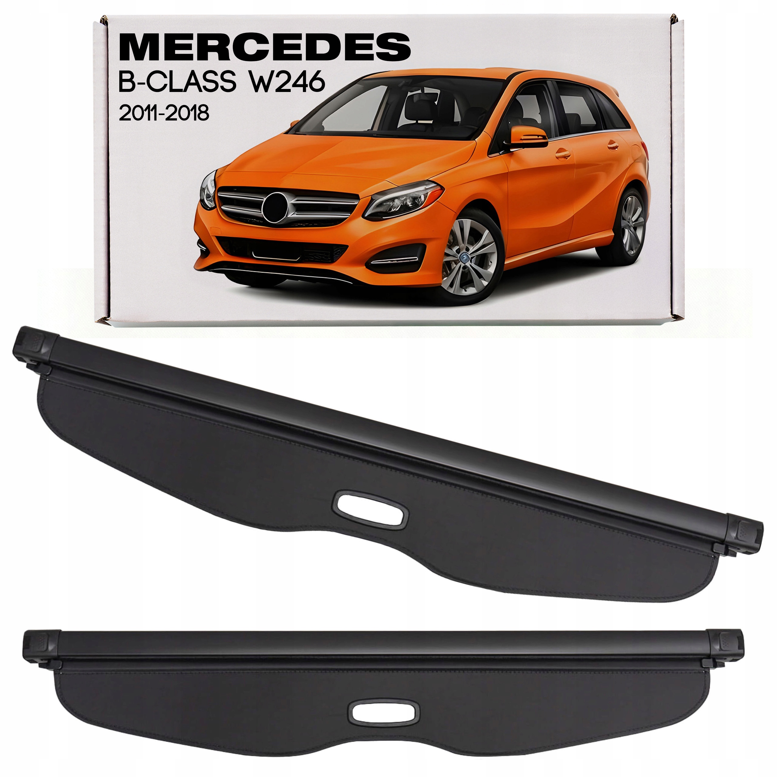 Mercedes B-class W246 2011-2018 Roleta Do Zavazadlového Prostoru Černá A2468101800