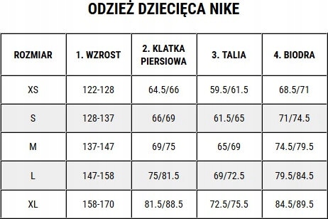 KOSZULKA TERMOAKTYWNA DZIECI NIKE DRY PARK FIRST LAYER JSY JUNIOR AV26 r XS Rozmiar XS