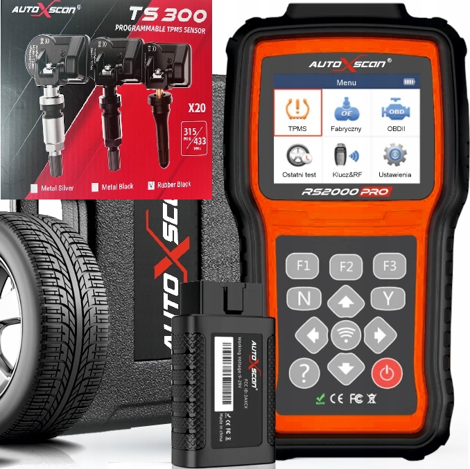 Programátor Autoxscan RS2000 Pro Tpms 20 senzorov Tpms TS300 Guma