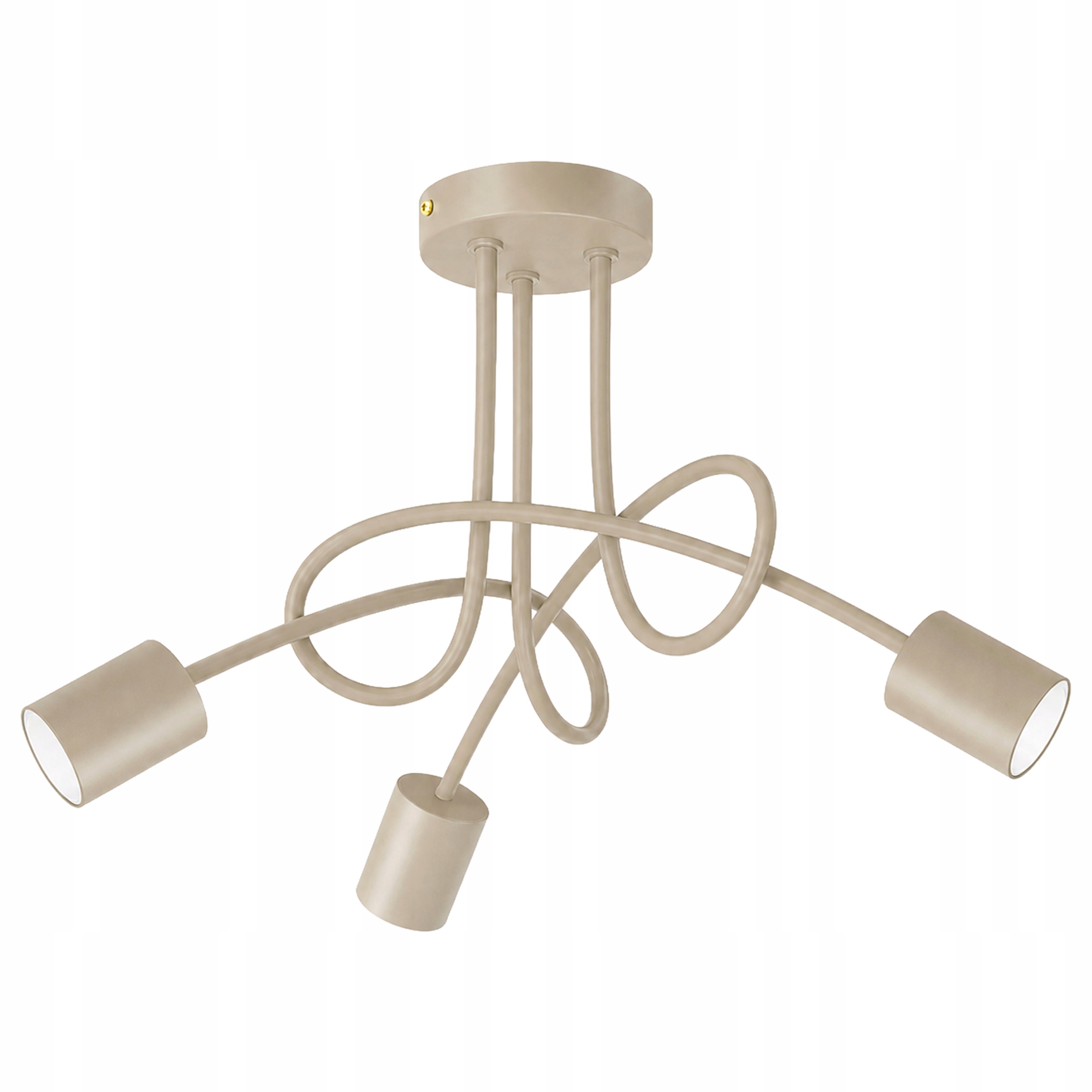 Lampa Sufitowa Plafon Żyrandol 3xGU10 Beżowa Kaszmir Loft Edison do pokoju