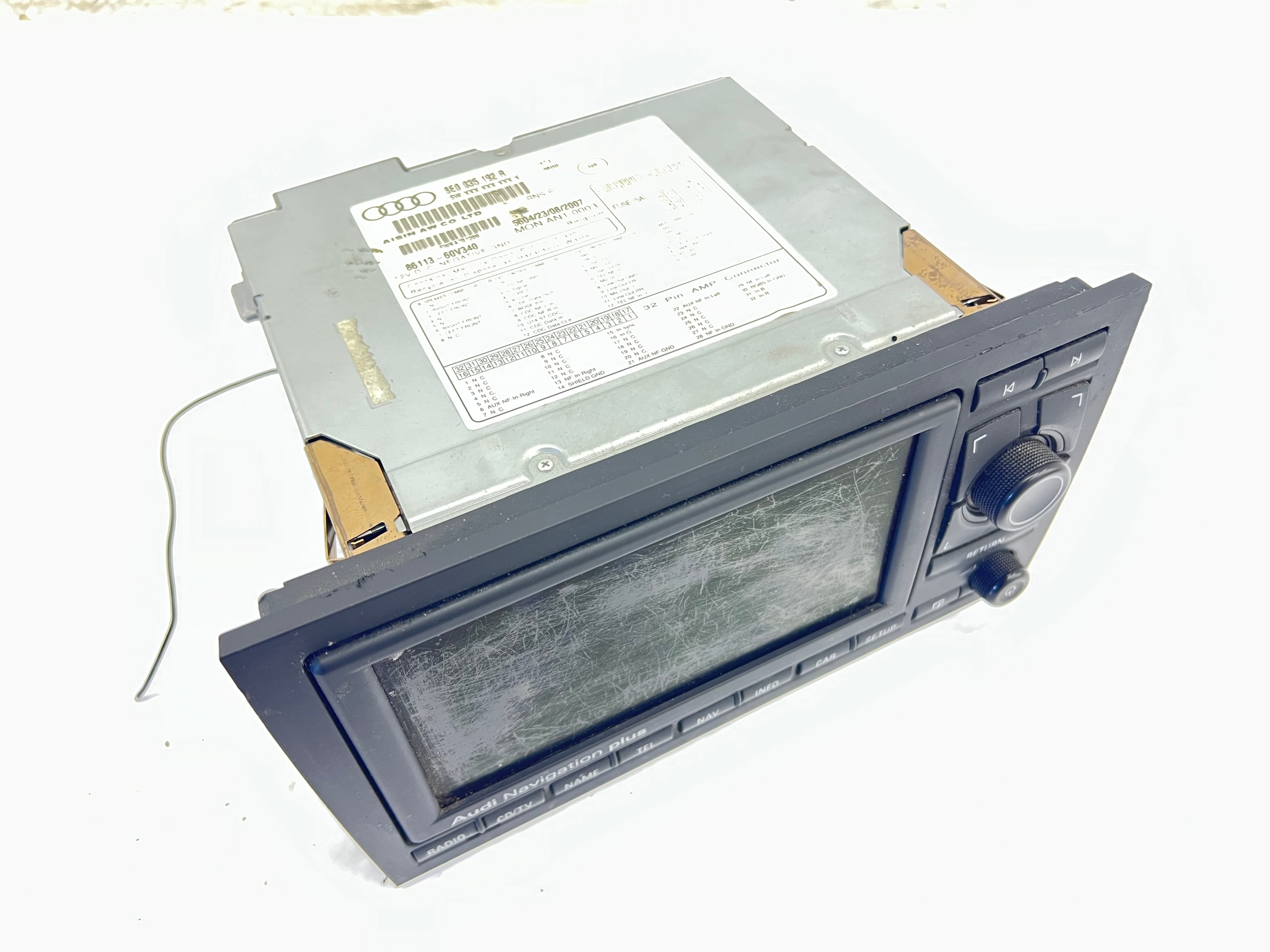 Radio z navigation plus NAVI RNS-E AUDI A4 B7 8E0035192R EUROPA