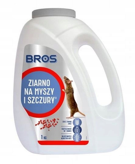 

Ziarno trutka na myszy i szczury 1kg Bros
