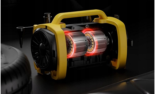 KOMPRESOR SAMOCHODOWY 12V 230V PRZENOŚNA KOMPAKTOWA POMPKA DO MATERACY AGOG Typ kompresor bezolejowy