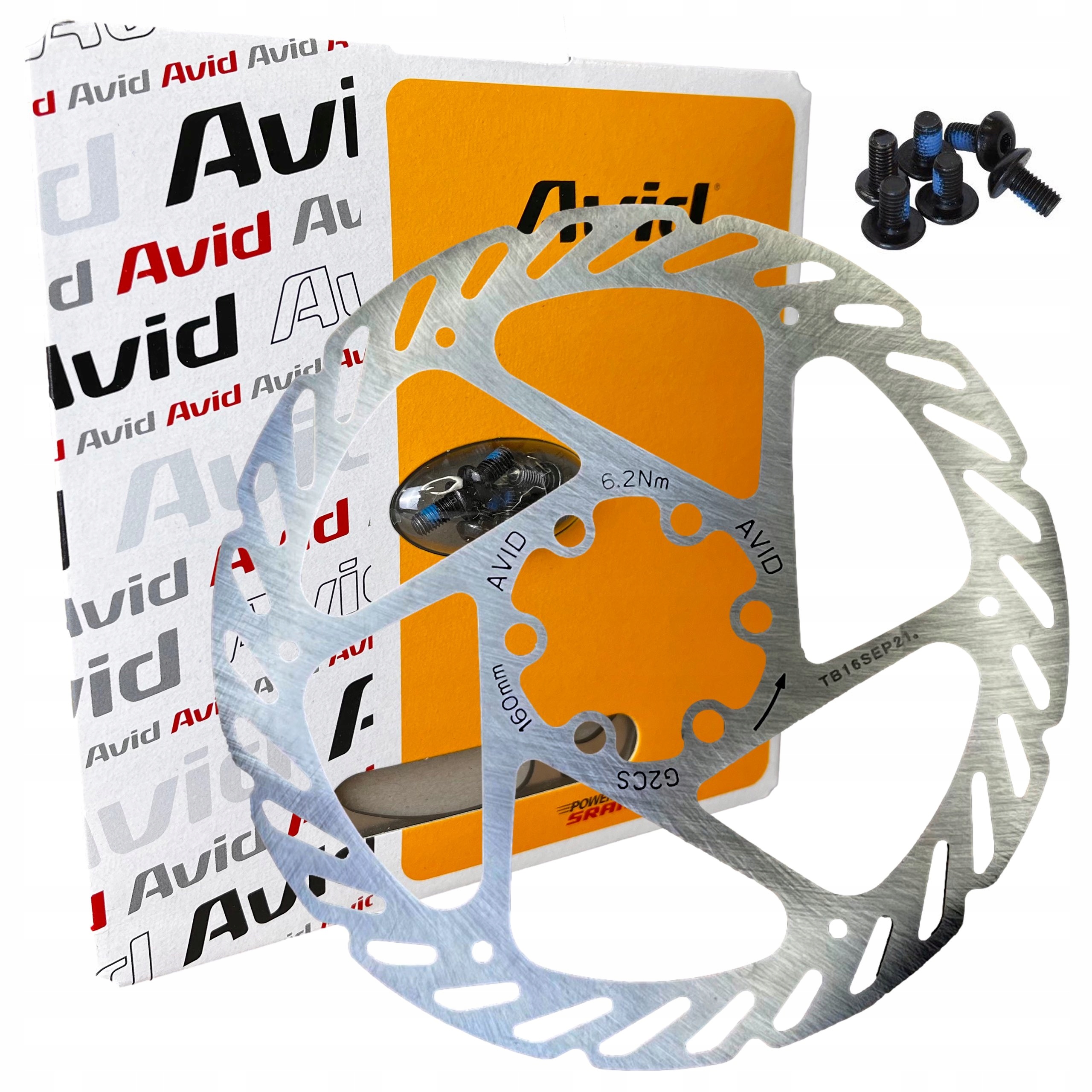 Tarcza Hamulcowa 160 Avid Sram G2 Clean Sweep Oryginał Pudełko 6 śrub