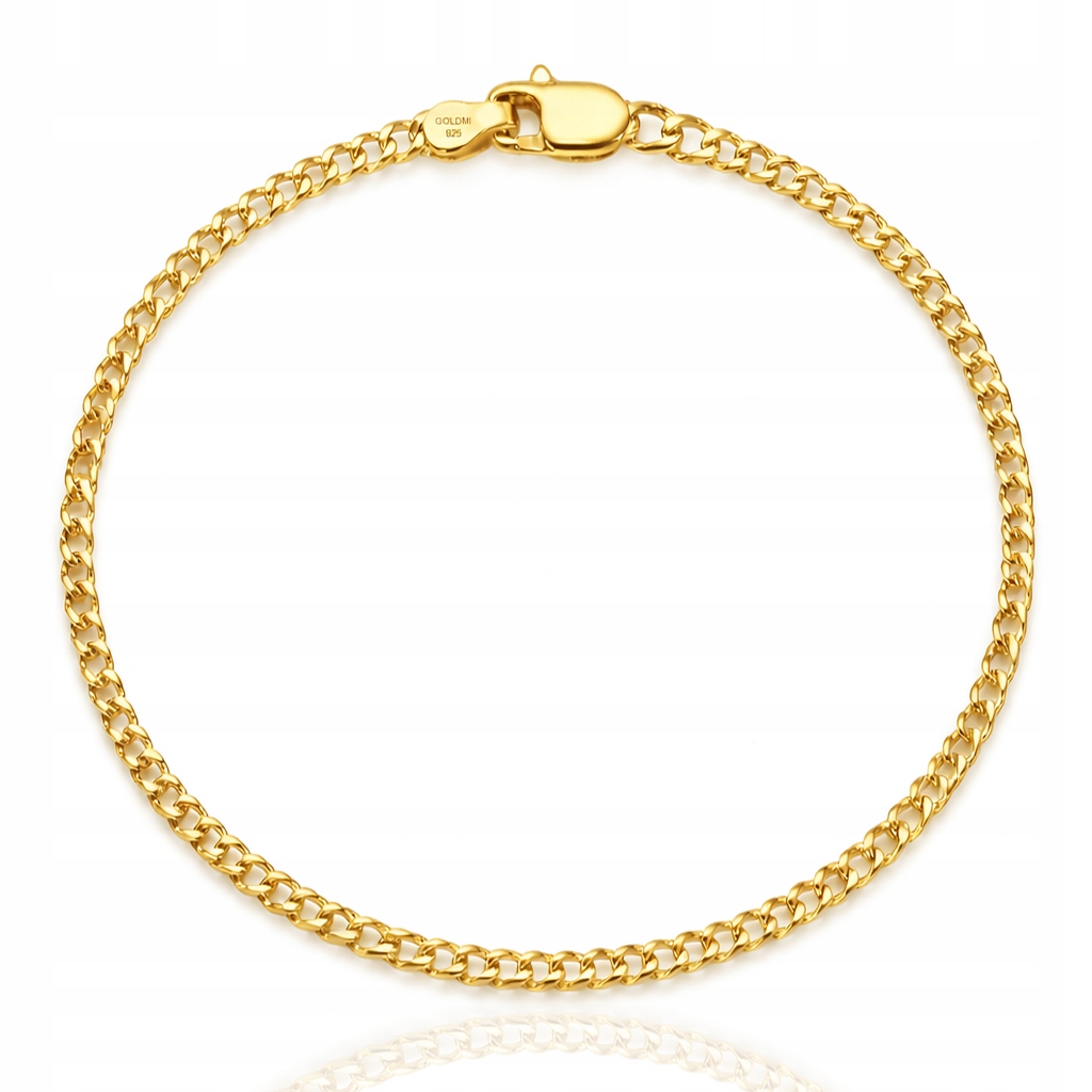 Náramek pozlacený pancířem 3,3 mm, průměr 925 23 cm