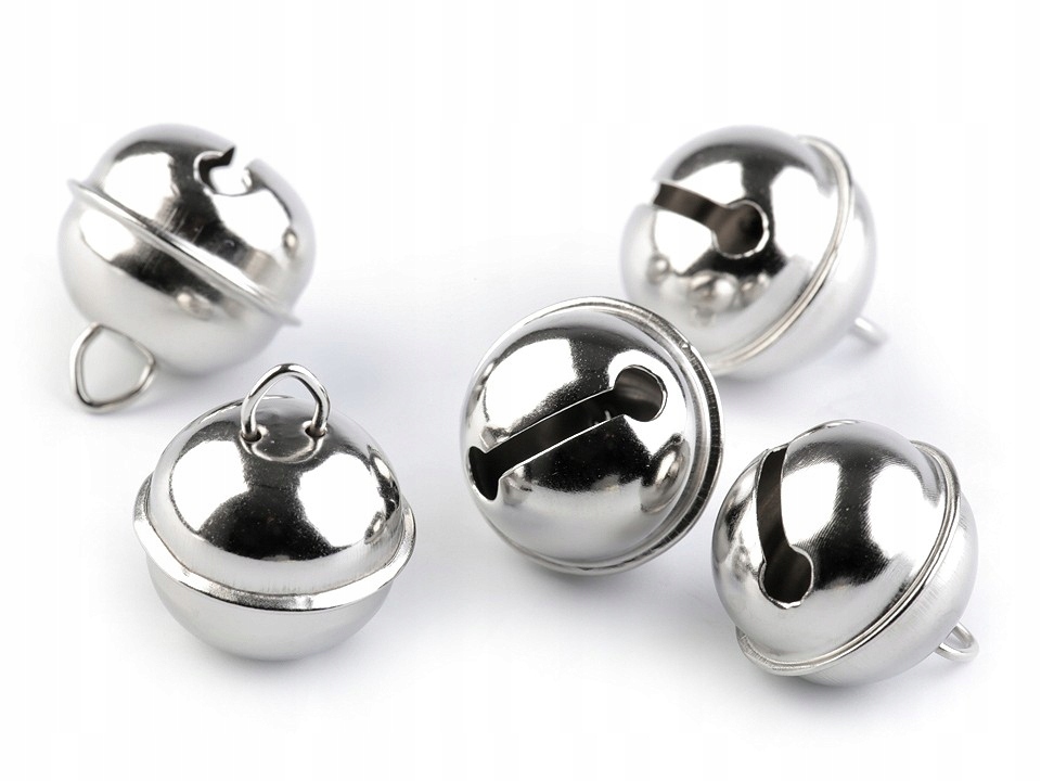 

Dzwoneczki dzwonki metalowe 20 mm srebrna