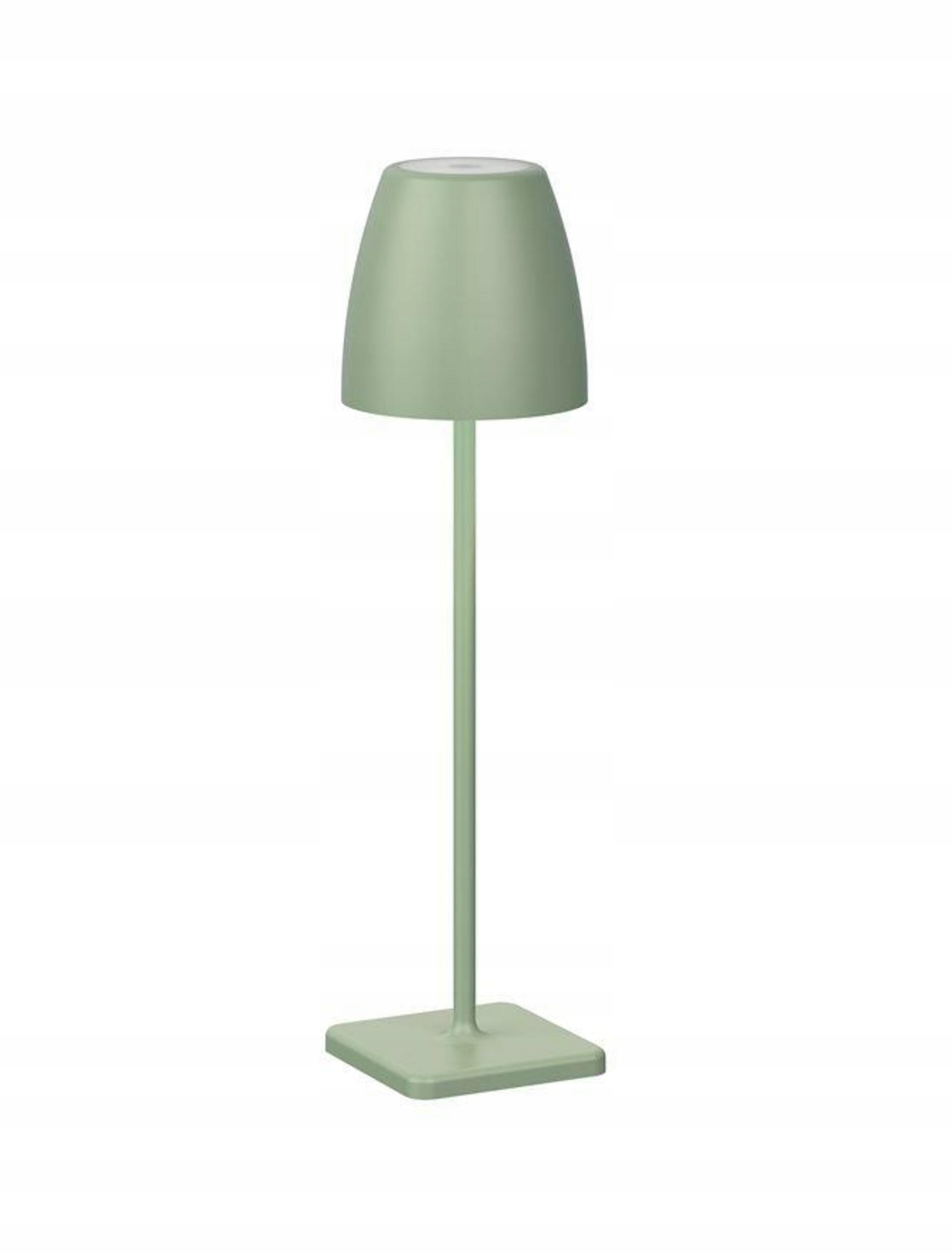 Nova Luce venkovní stolní lampa Colt olivově zelený litý hliník a akryl Led