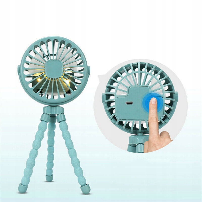 WACHLARZ DO WÓZKA,PRZENOŚNY WENTYLATOR DLA DZIECKA Zasilanie USB