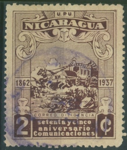 Nicaragua 2 cts. - UPU 1862 - 1937