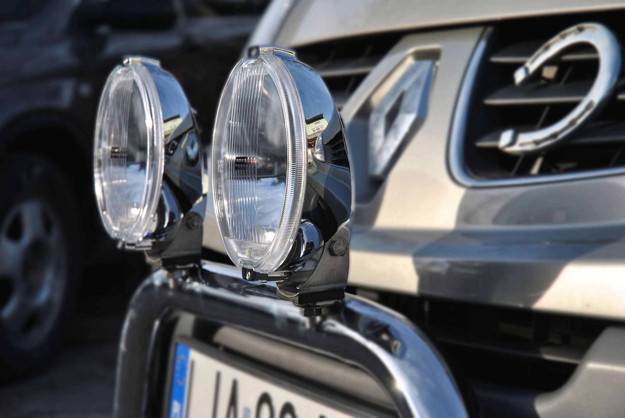 Halogeny na ORUROWANIE CHROM Dalekosiezne z Ring Napięcie 12 V