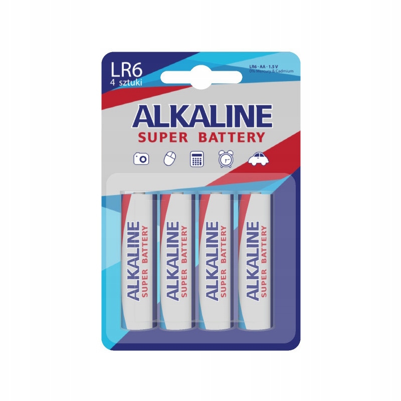 

Baterie Alkaliczne Alkaline LR6 4SZT Aa 1,5V