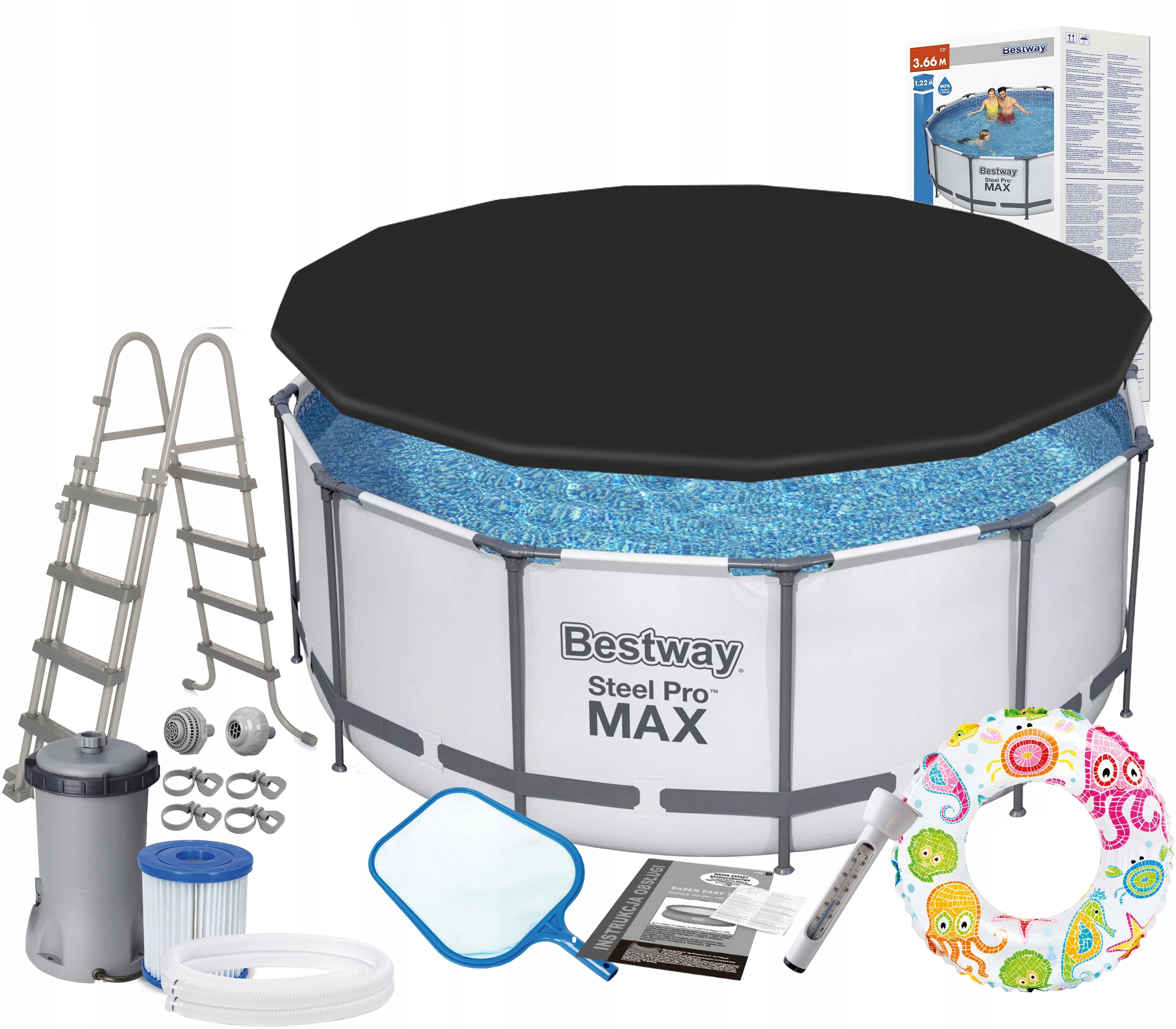 

Bestway 56420 12w1 366x122cm Basen Stelażowy