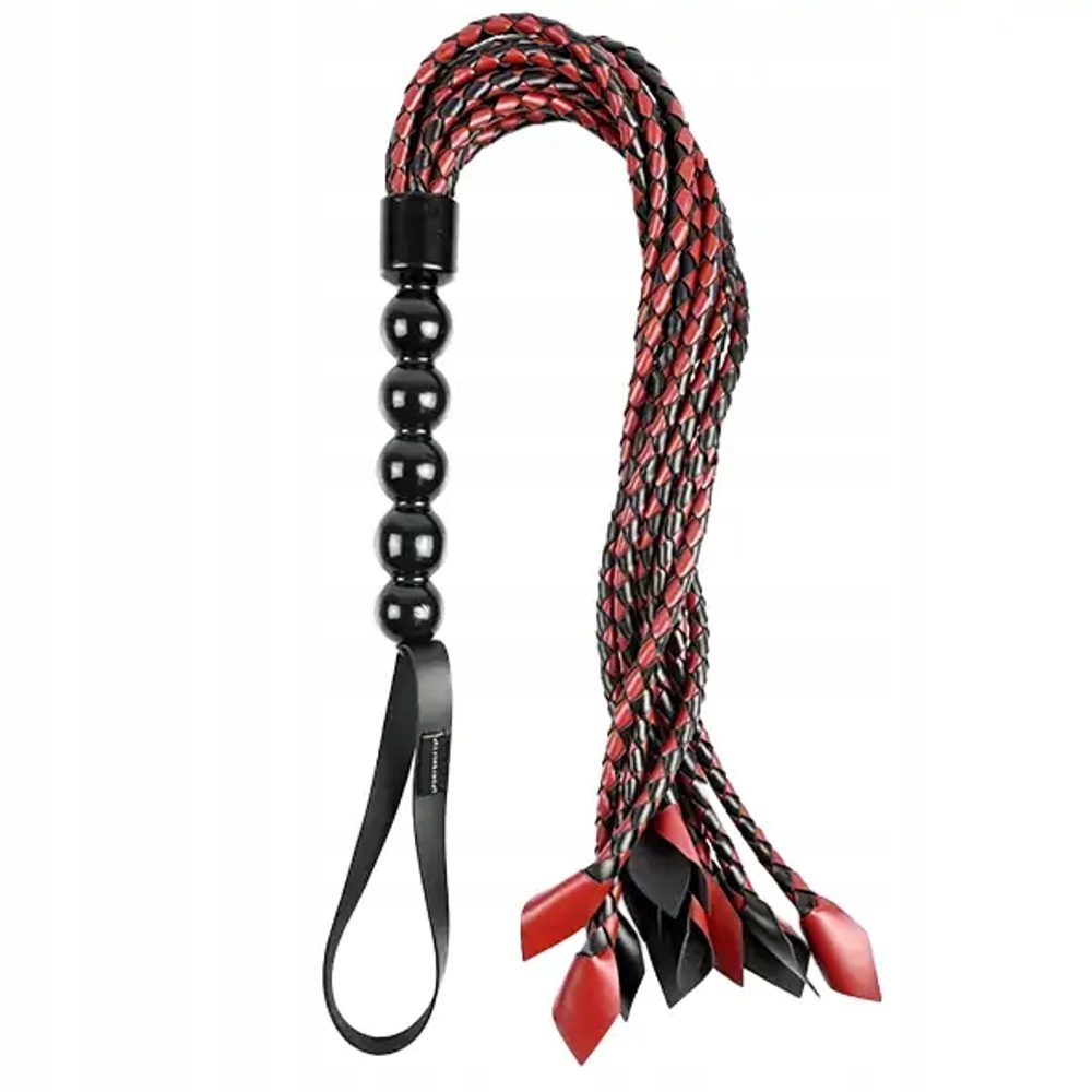 Dzianinowy dwukolorowy flogger Saffron