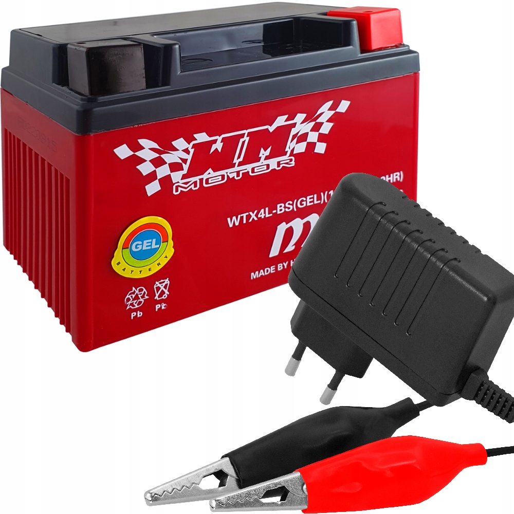 

Akumulator Żel Agm 12V 4Ah Ładowarka Skuter Moto